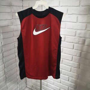 Nike Youth's Size XL (18-20) Red & Black Sleeveless Muscle Shirt